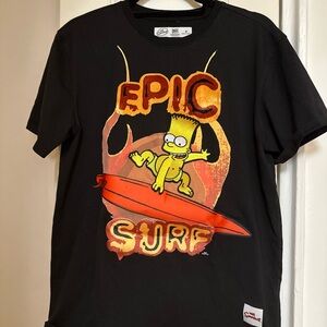 Black T-Shirt with Epic Surf Graphic